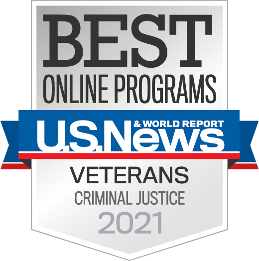 Badge-OnlinePrograms-Veterans-CriminalJustice-2021